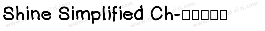 Shine Simplified Ch字体转换